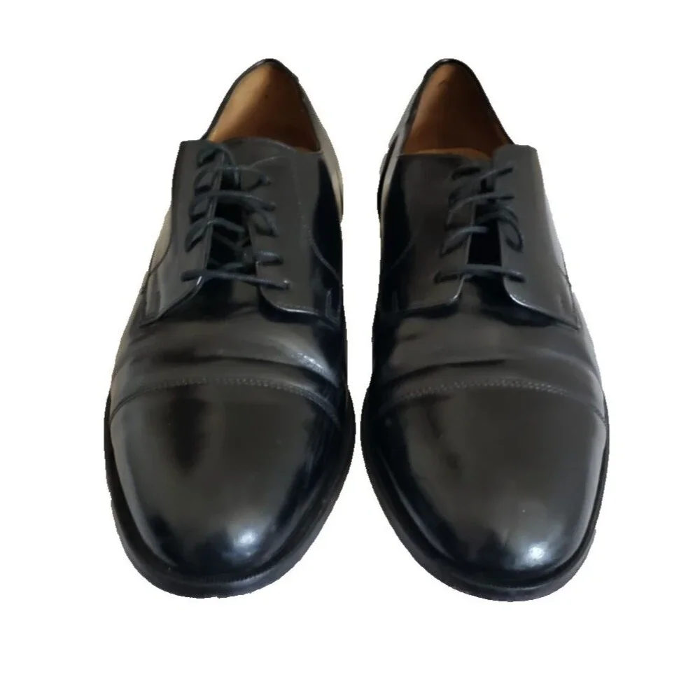 Cole Haan Lexington II Black Cap Toe Oxfords Men's Size 12D C02701